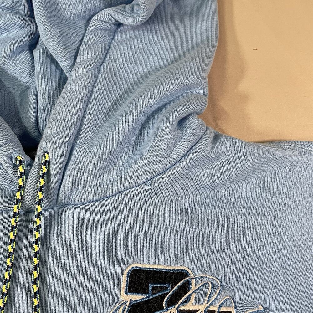 Y2K Air Jordan Jumpman DNA Nascar Pullover Hoodie Unisex S Carolina Blue White - Picture 5 of 14